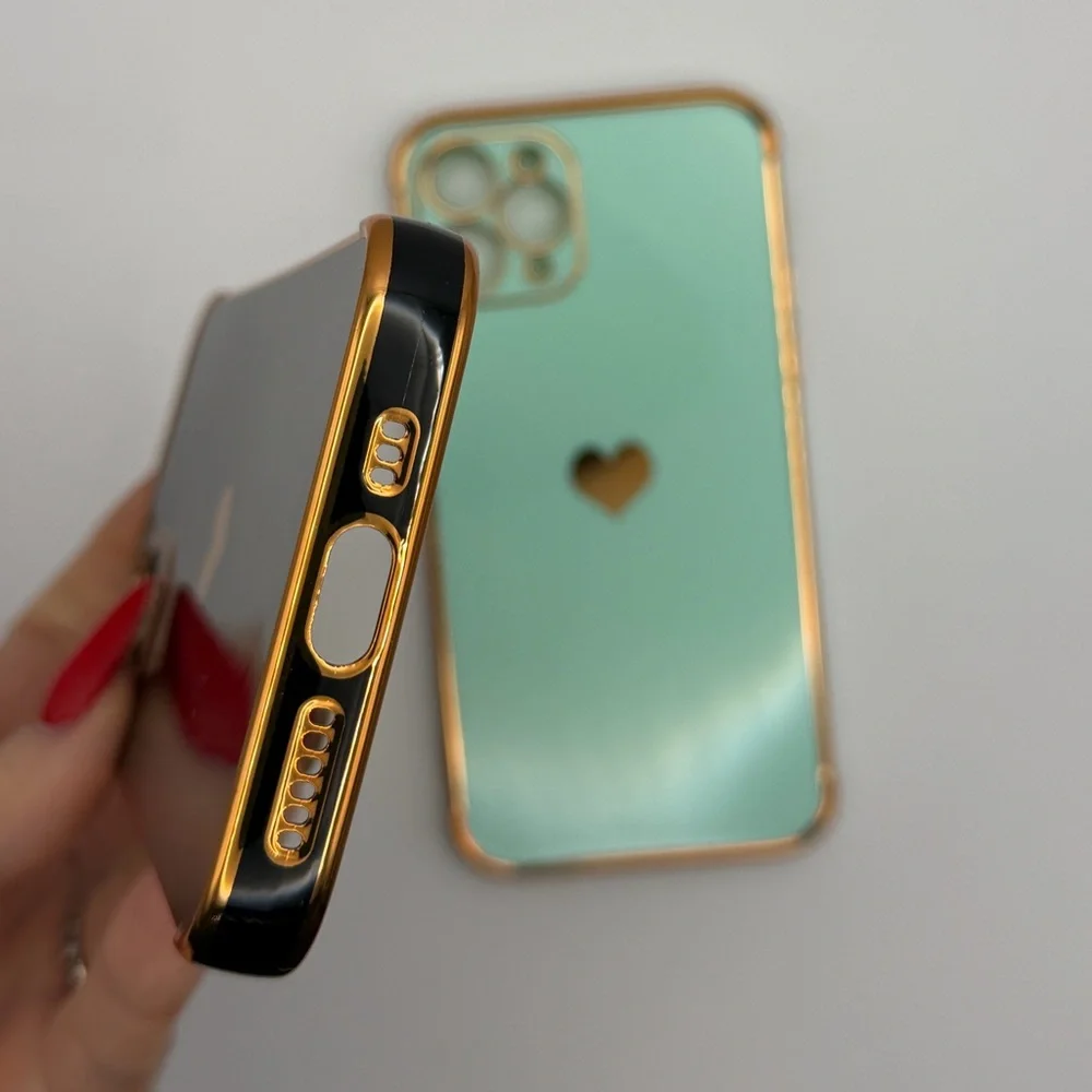 Two Stylish Black and Mint IPhone 11 Pro Cases
